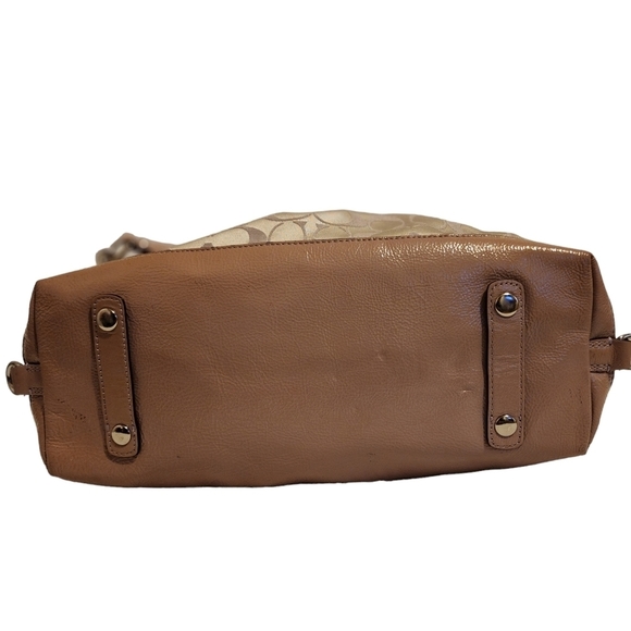 Coach handbag purse petite small designer bag Ashley signature - Picture 2 of 11